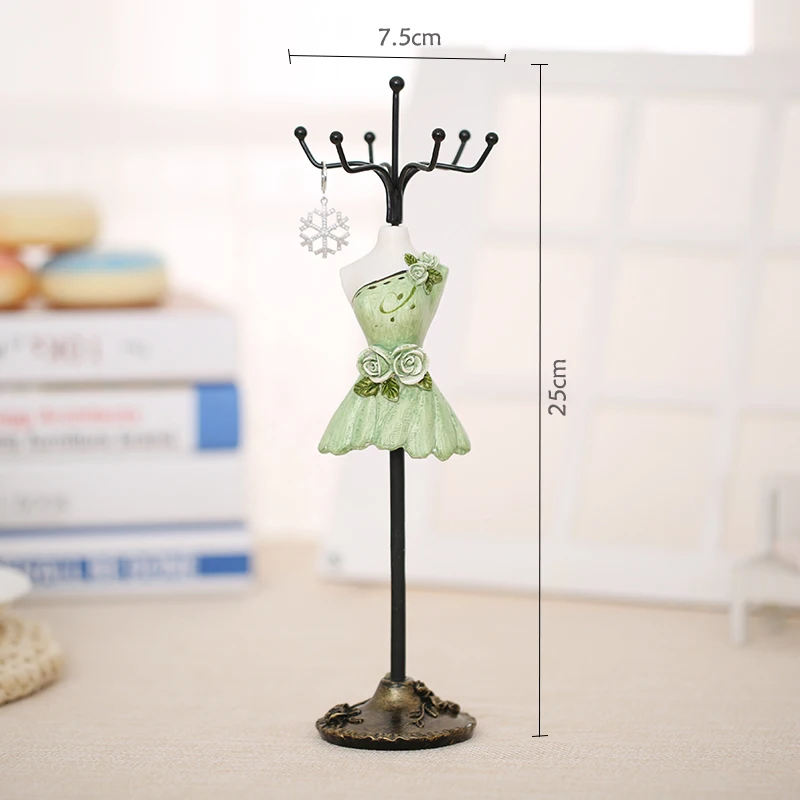 Современный хранения ювелирных изделий Janedream черный красный манекен принцесса