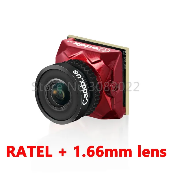 Caddx Ratel 1/1. 8 ''Starlight HDR OSD 1200TVL FPV камера 16:9 4:3 NTSC/PAL переключаемый объектив 1,66 мм/2,1 мм FPV камера для FPV дрона - Цвет: Red 1.66mm