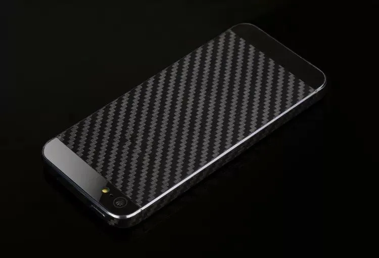 Carbon fiber backface protective film insulation drawbench sticker For iPhone 5 5S 6 6s plus high light transmission protector |