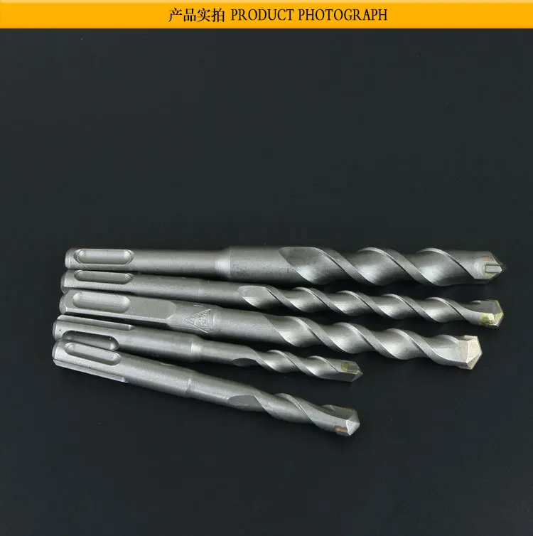 150mm shank shape round&square  Carbide Masonry Drills Rotary Hammer Impact Drill Bits Set for Drilling Concrete Brick Tile (art.: 7a58b22d0) - 7a58b22d0