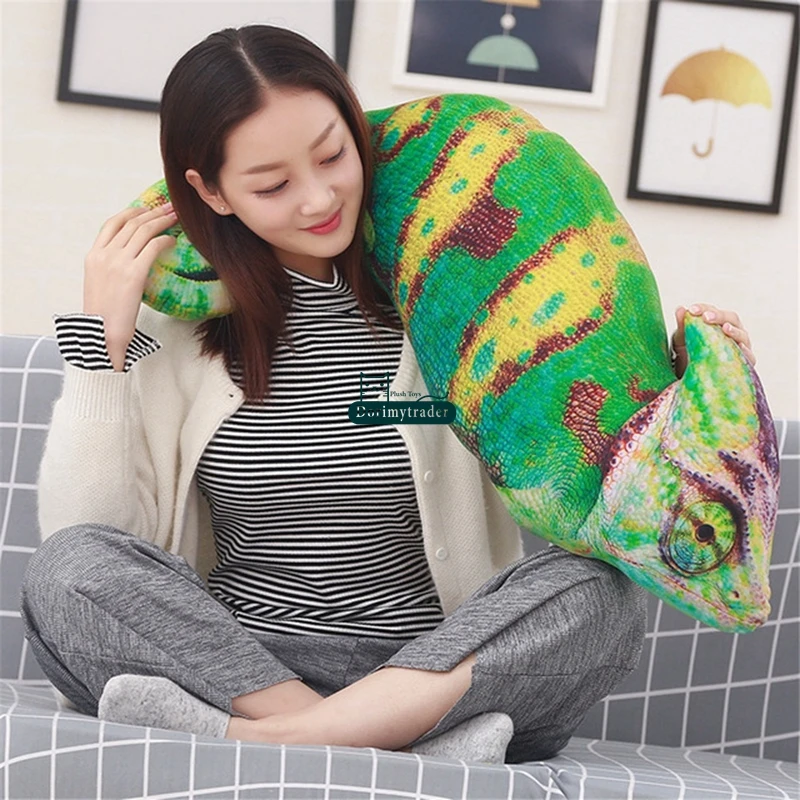 1 шт. плюшевая игрушка Хамелеон в виде ящерицы 100 см|chameleon plush|doll fortoy plush |