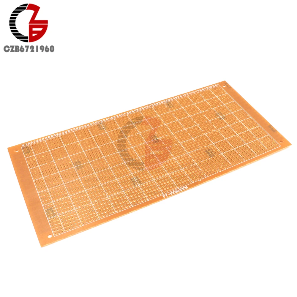 10x22 см DIY Универсальная бакелитовая пластина бумага Прототип PCB макет Эксперимент Матрица доска односторонний лист медь