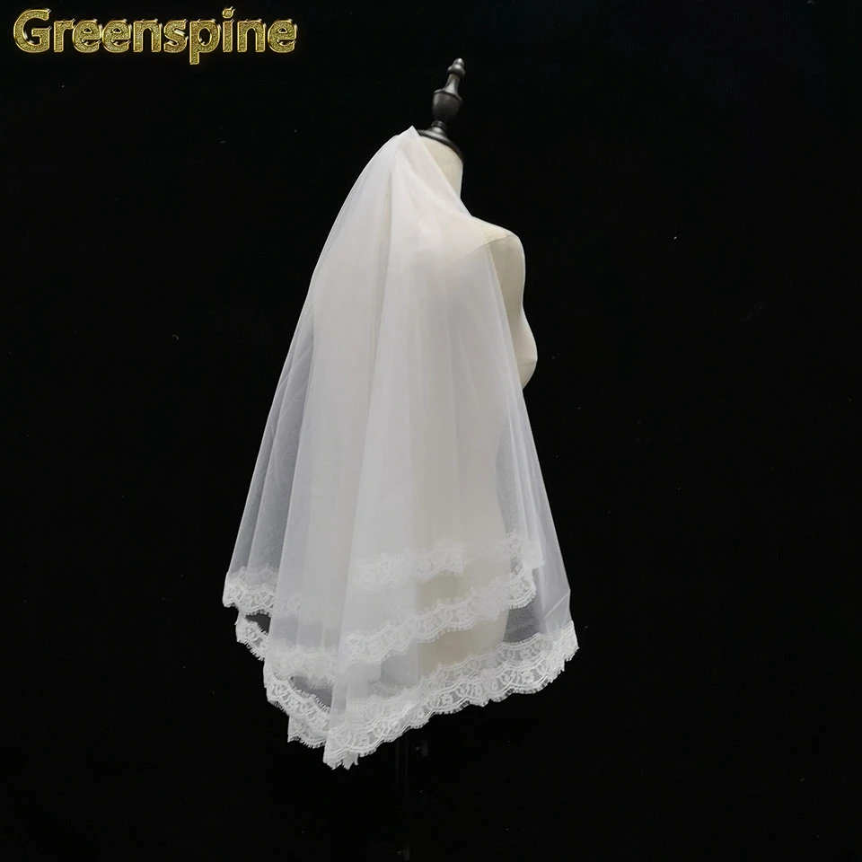 Greenspine горячая Распродажа 150 см дорожная Фата длина романтическая дешевая