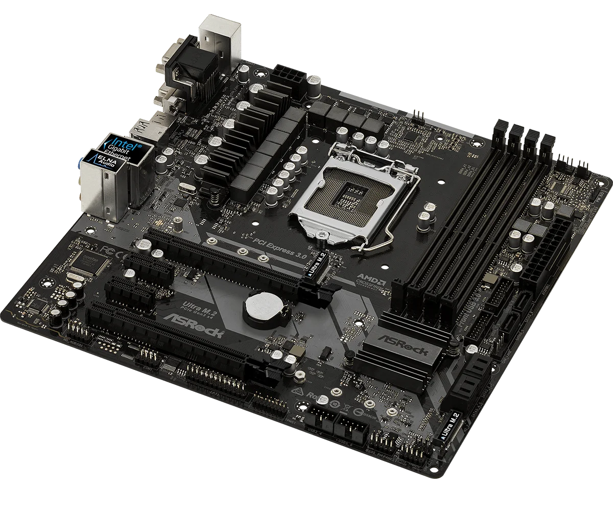 Материнская плата ASROCK Z370M PRO4 8 го поколения поддержка Micro ATX DDR4 8600K|Материнские