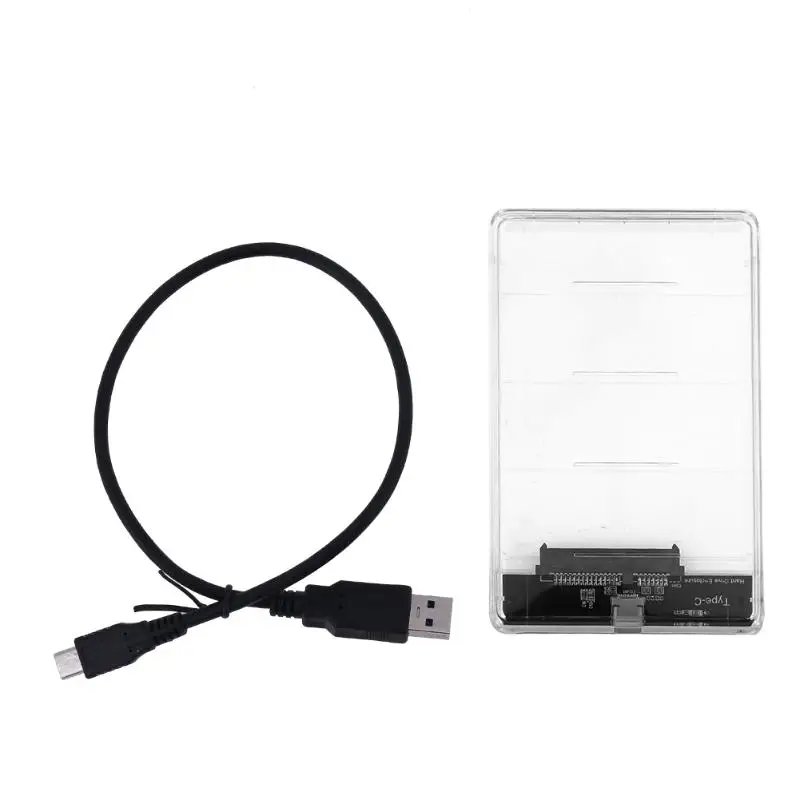 Прозрачный чехол для жесткого диска 2 5 дюйма Type C на Sata 3 0 Гбит/с|hard drive enclosure|drive