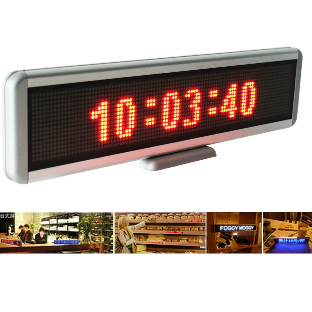 16*64 точек светодиодный знак автомобиля Перемещение сообщения дисплей