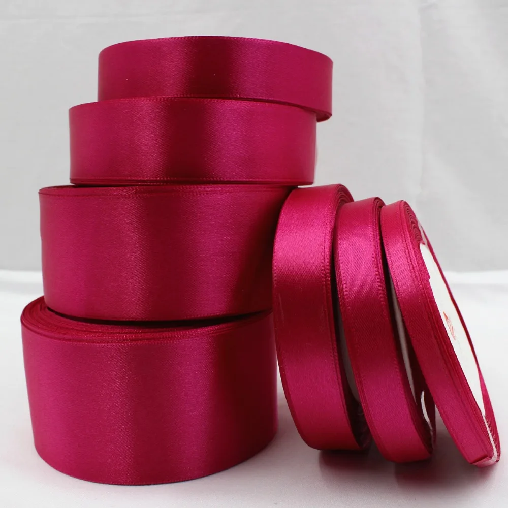 

027 ,free shipping Wholesale 25 Yards Silk Satin Ribbon , Wedding decorative ribbons, gift wrap, DIY handmade materials
