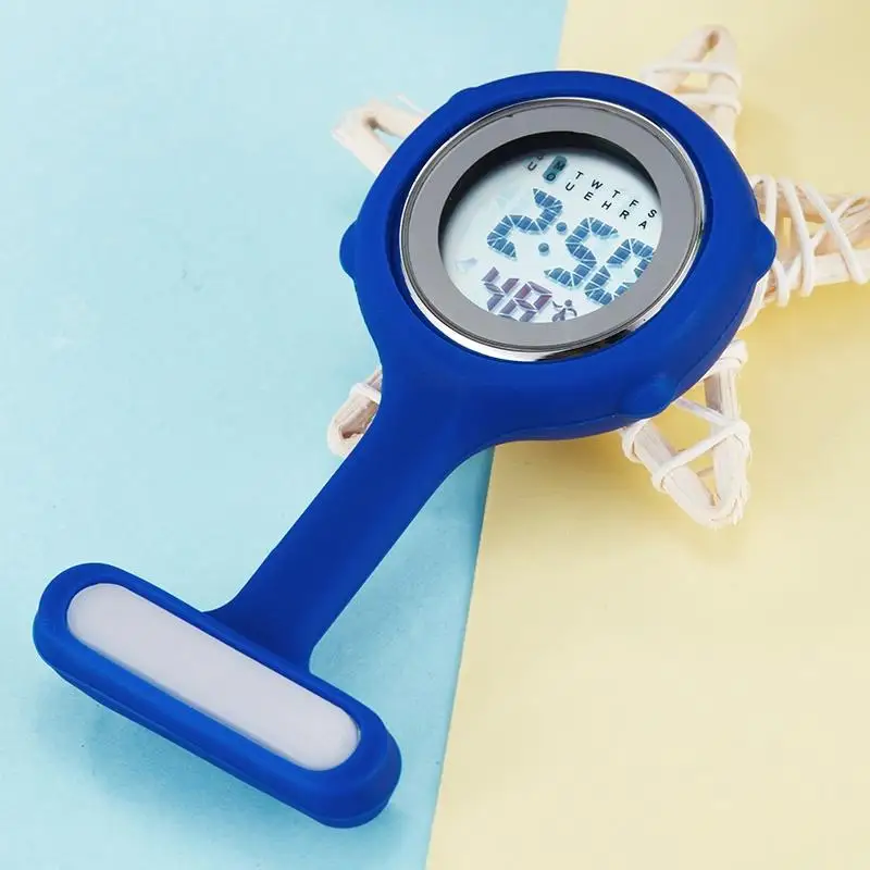 Nurse watch 3 Модные новые цифровые часы для медсестер Будильник Секундомер силиконовый медицинский лацкан Доктор Брошь карманные часы клип-в Кварцевые Fob часы для медсестры - Цвет: Nurse watch 3