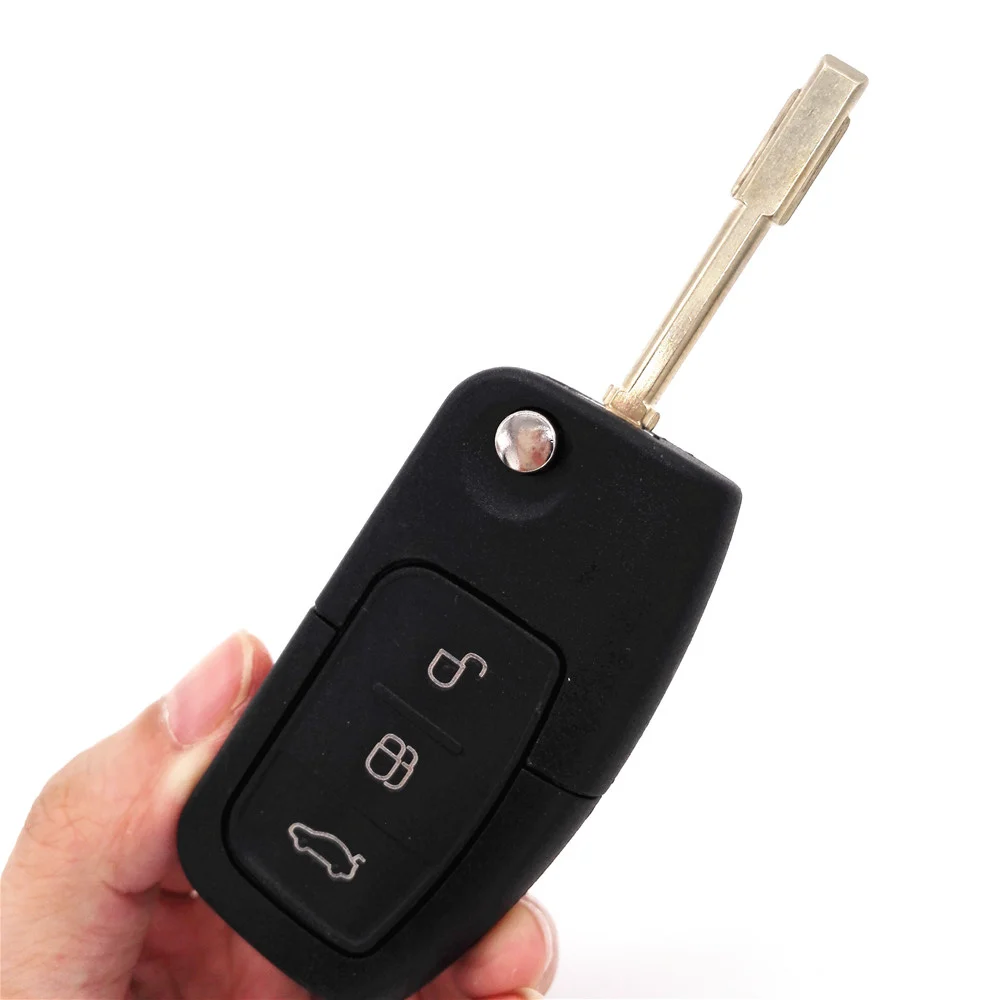 HKCYSEA 3 Button Replacement Flip Folding Remote Key Cover Fob Case for Ford Mondeo Car Shell | Автомобили и мотоциклы