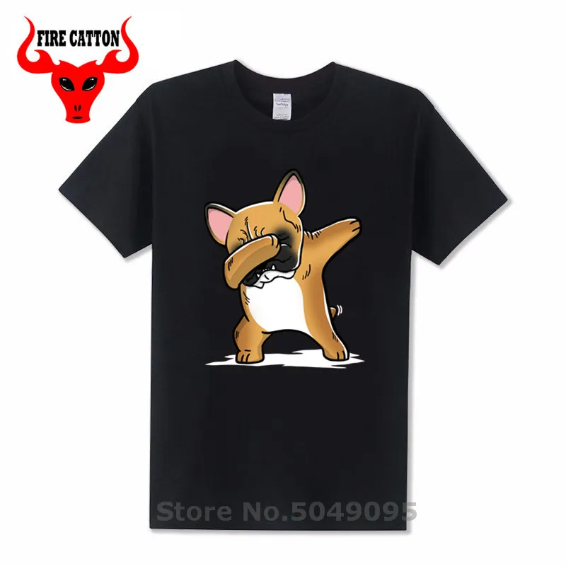 Kawaii Забавные футболки с рисунком дибббинг олень Французский бульдог Собака