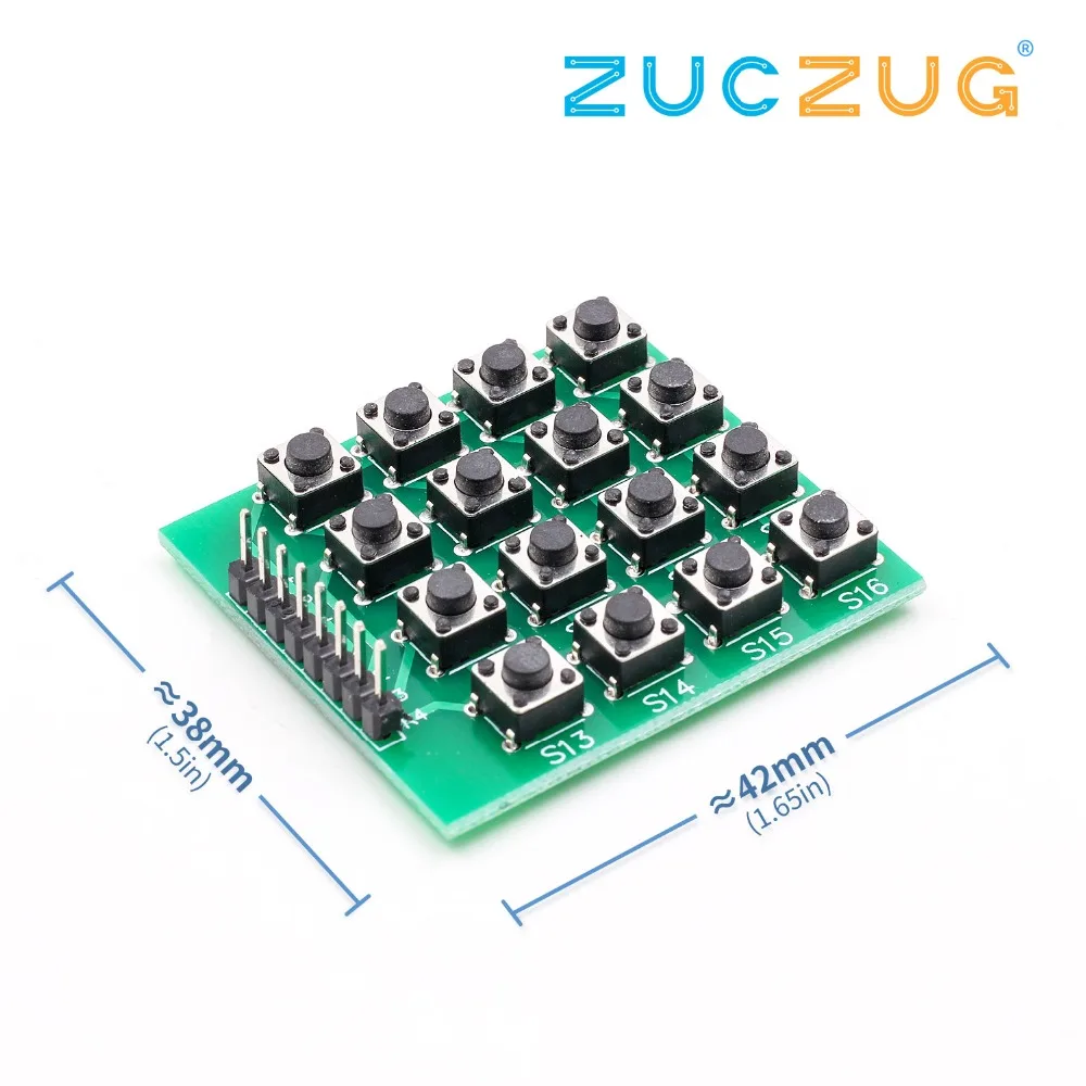 8pin 4x4 4*4 Матрица 16 клавиш клавиатура макет модуль микроконтроллер для Arduino Diy Kit |