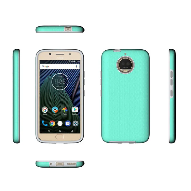 Whyes для Motorola Moto G6 плюс Чехол анти-скольжение противоударный Гибридный Двойной