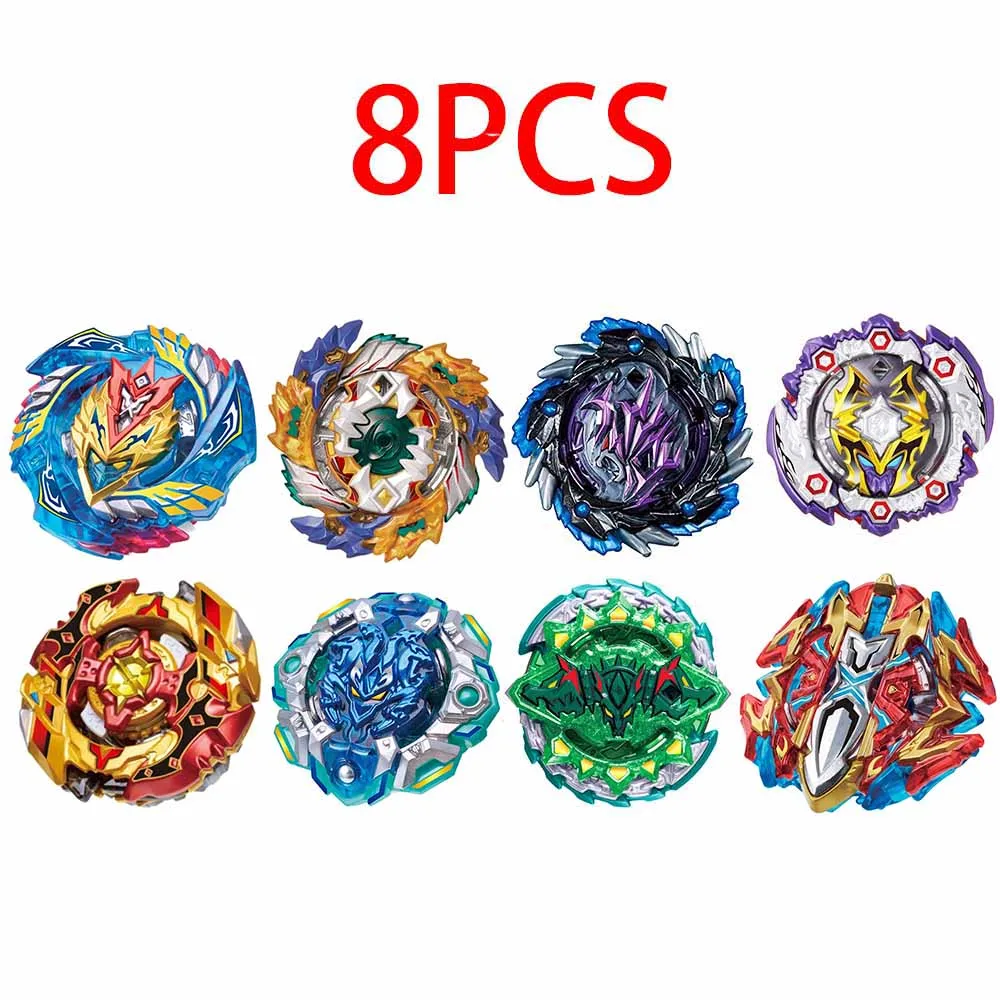 Beyblade Burst Bey Blade игрушка из металла Funsion Bayblade набор коробка для хранения с ручкой пусковая пластиковая коробка игрушки для детей - Цвет: SZTL-8PCS-8