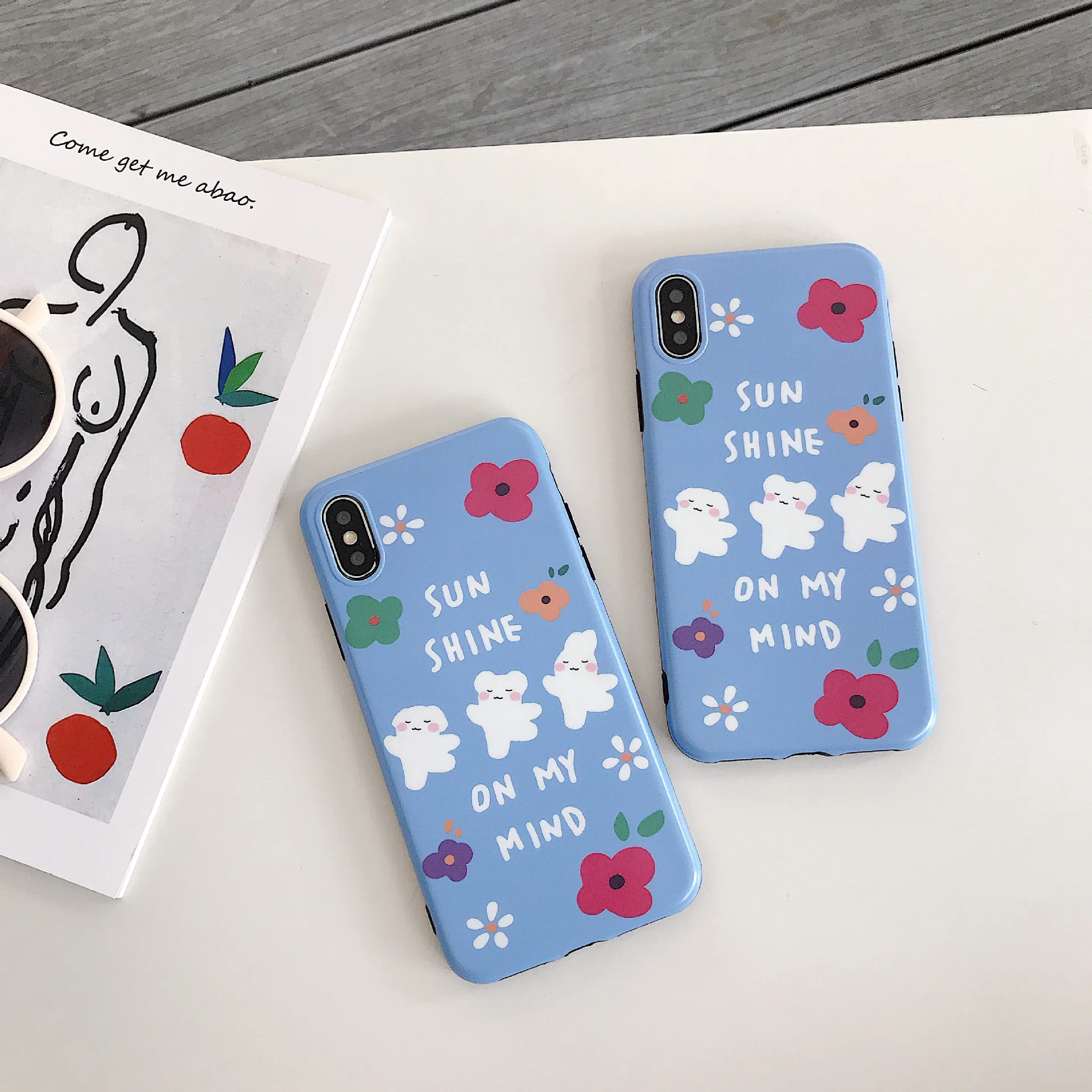 Kawaii японский мультфильм медведь телефон чехол для iPhone 7 Puls 6 S 8 X Xsmax Xr Xs Чехлы Ретро