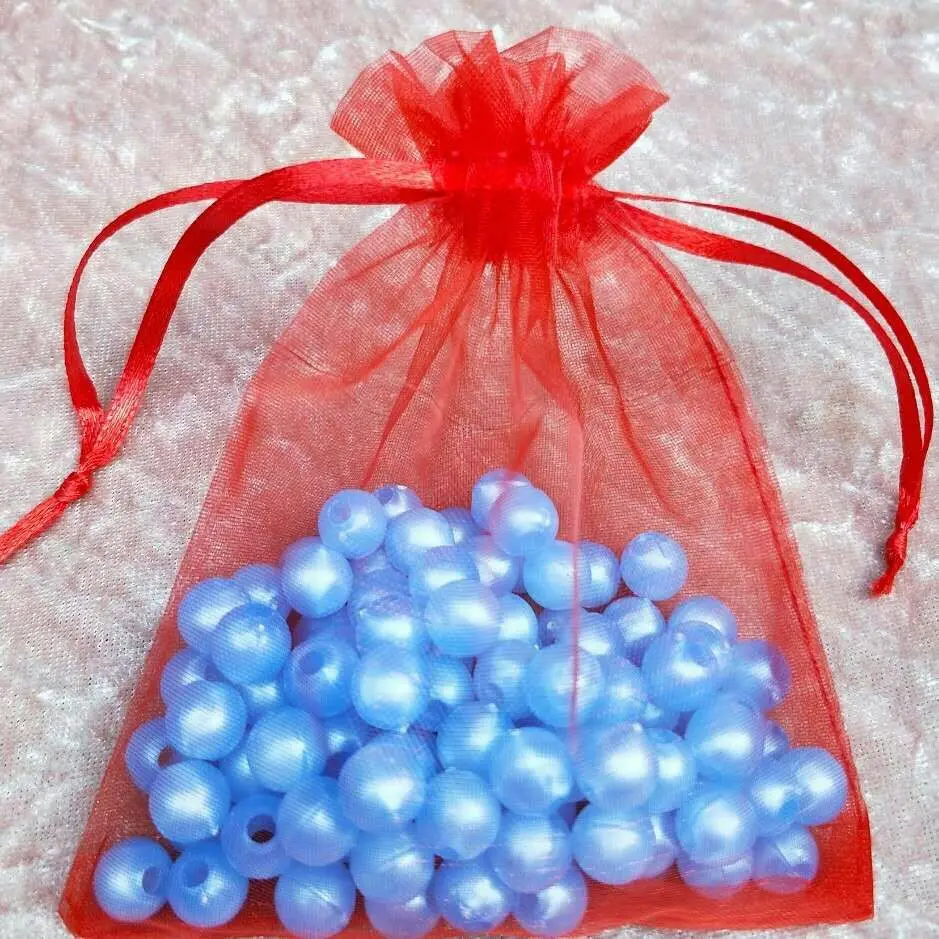 Цветная Ювелирная упаковка из органзы сумки для свадебного украшения небольшие