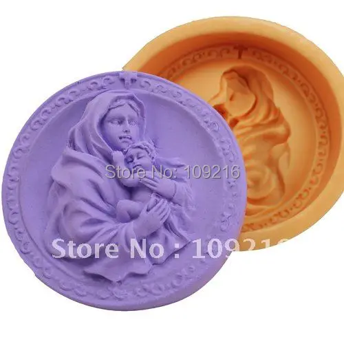 1 шт мать обнимает ребенка (R0649) Силиконовые ручной работы мыло формы ремесла DIY