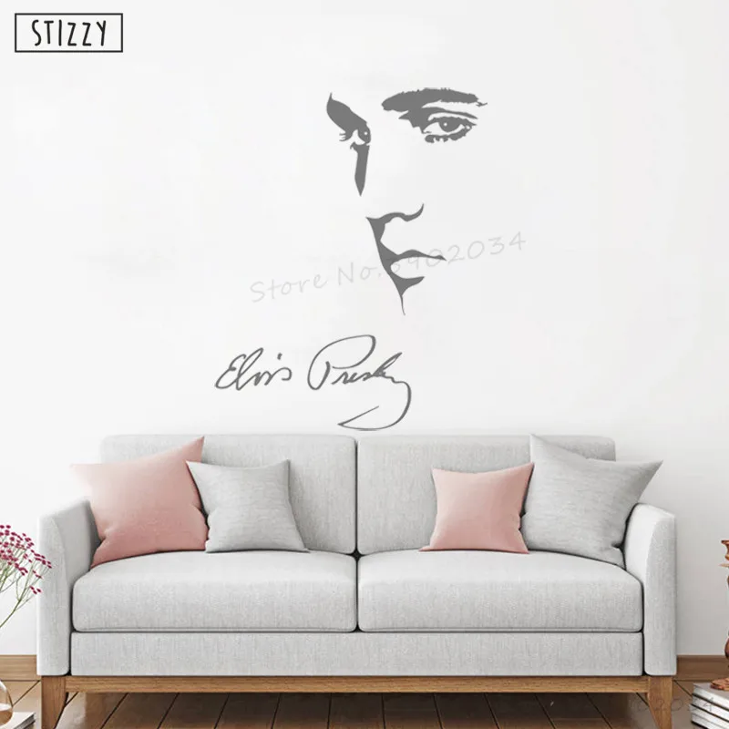 Настенная Наклейка stizzy Elvis Presley настенные Стикеры знаменитый плакат суперзвезды