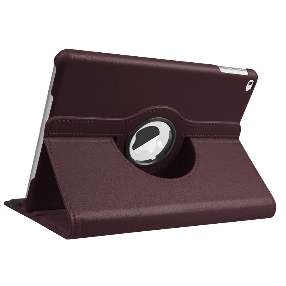 360 Degree Rotating Litchi Magnetic Smart PU Leather Stand Cover Case For New iPad 9.7 2017 Tablet Protective Bracket | Компьютеры и