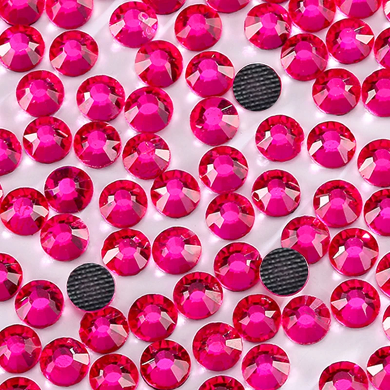 

Polaris SS6-SS30 Machine Cut Super Pink Strass DMC Hotfix Rhinestones For Garment Accessories
