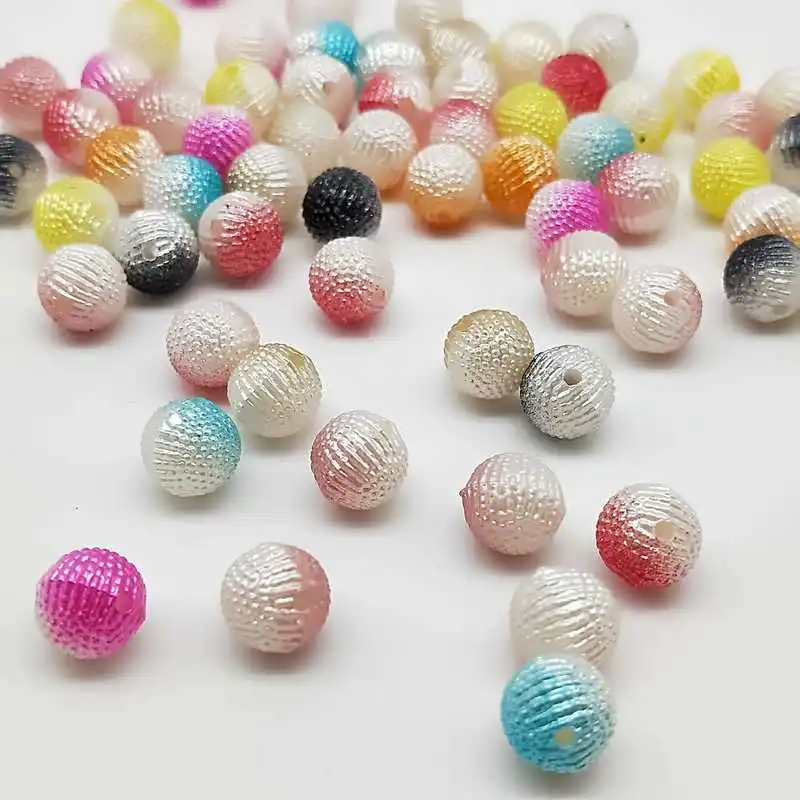 Красивые акриловые шарики для ювелирных изделий 50 шт. модные разноцветные
