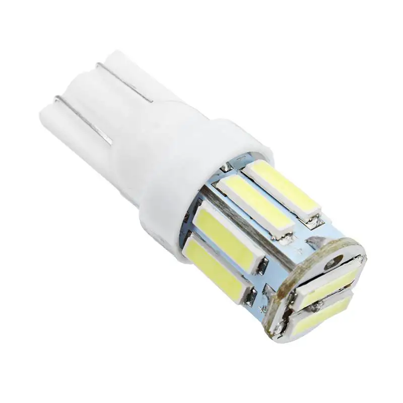12V T10 W5W Car interior Lamps Door Indicator Lights 10 SMD LED Auto Car Clearance Lamp License Plate Light