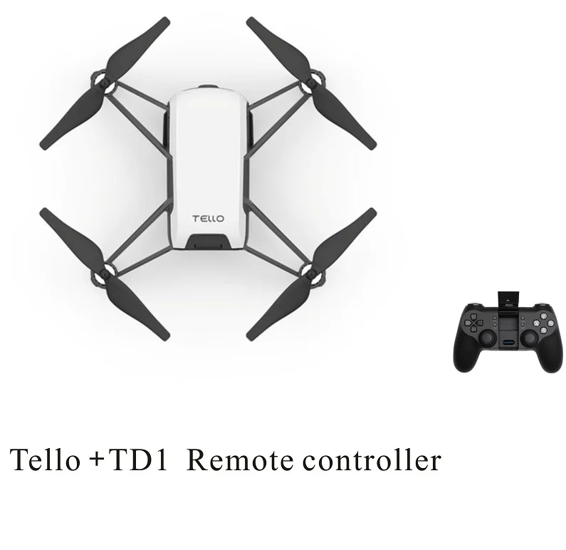 DJI Tello drone выполнять летающие трюки, снимать быстрые видео с EZ Shots и узнать о дронах с кодированием образования - Цвет: Tello with T1D RC