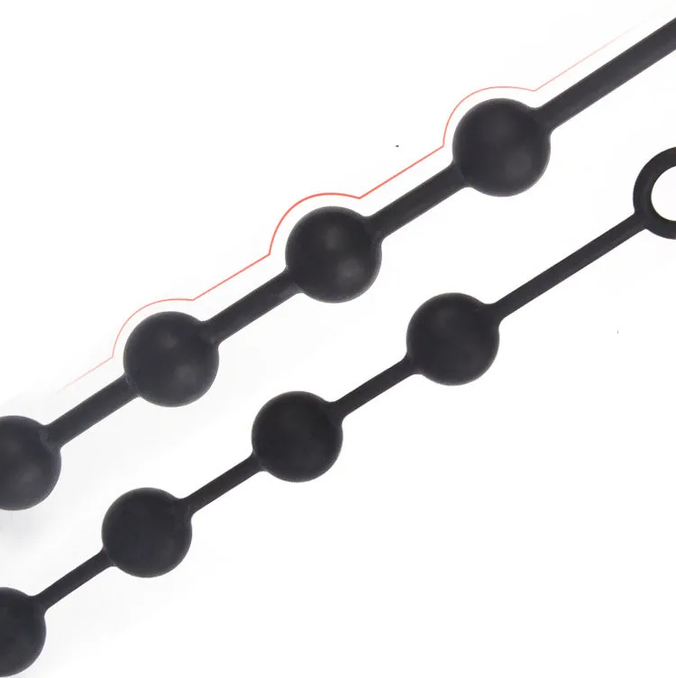 Anal Plug Vaginal Dilator Silicone Big Beads Butt Dilatador Balls Expander Vibrant Sex Toys for Women Men Large |