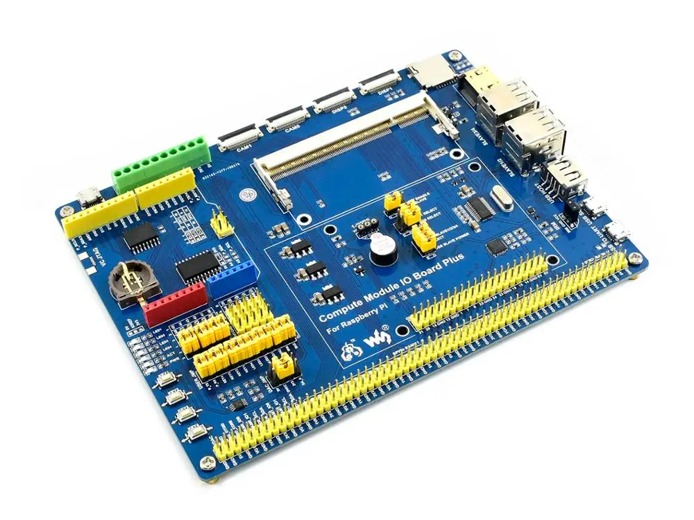 Waveshare Compute Module IO Board Plus композитная разделочная плата для Raspberry Pi CM3/CM3L/см3 +/см3 + л |