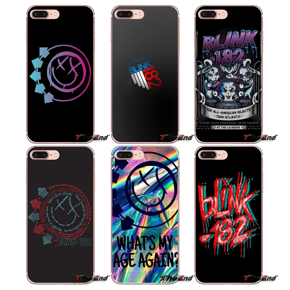 Для iPhone X 4 4S 5 5S 5C SE 6 6S 7 8 Plus Samsung Galaxy J1 J3 J5 J7 A3 A5 2016 2017 мягкие чехлы Blink 182 Travis Barker