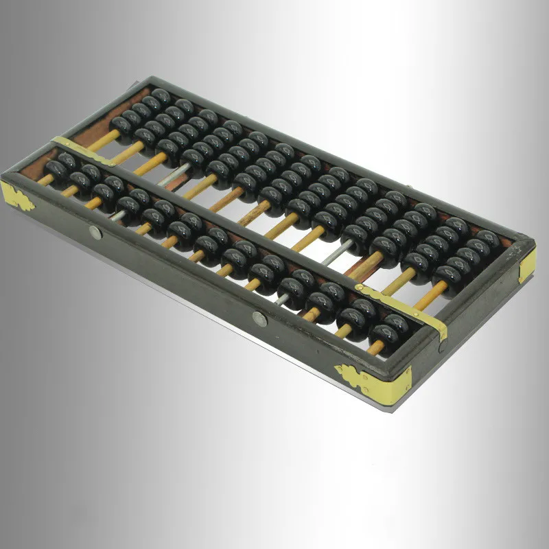 Винтажный Стиль Китайский Abacus 13 колонки деревянные счеты китайский соробан