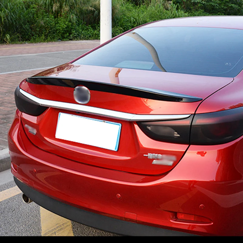 Для Mazda 6 спойлер Atenza 2014 2015 2016 2017 авто украшение в виде хвостового крыла ABS Пластик