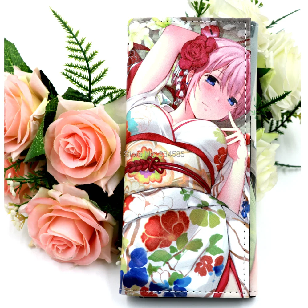 Длинный клатч с зажимом для денег в стиле аниме «кинтуплеты», Touhou Project