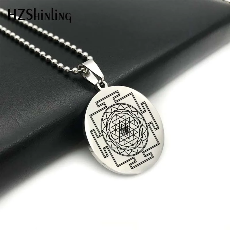 Новинка 2018 подвеска с изображением священной геометрической мандалы из шри