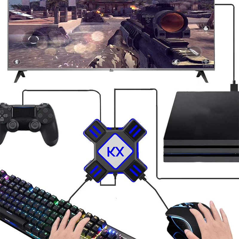 Игровые контроллеры KX USB клавиатура для Nintendo Switch for PS4 PS3 Xbox One адаптер джойстика