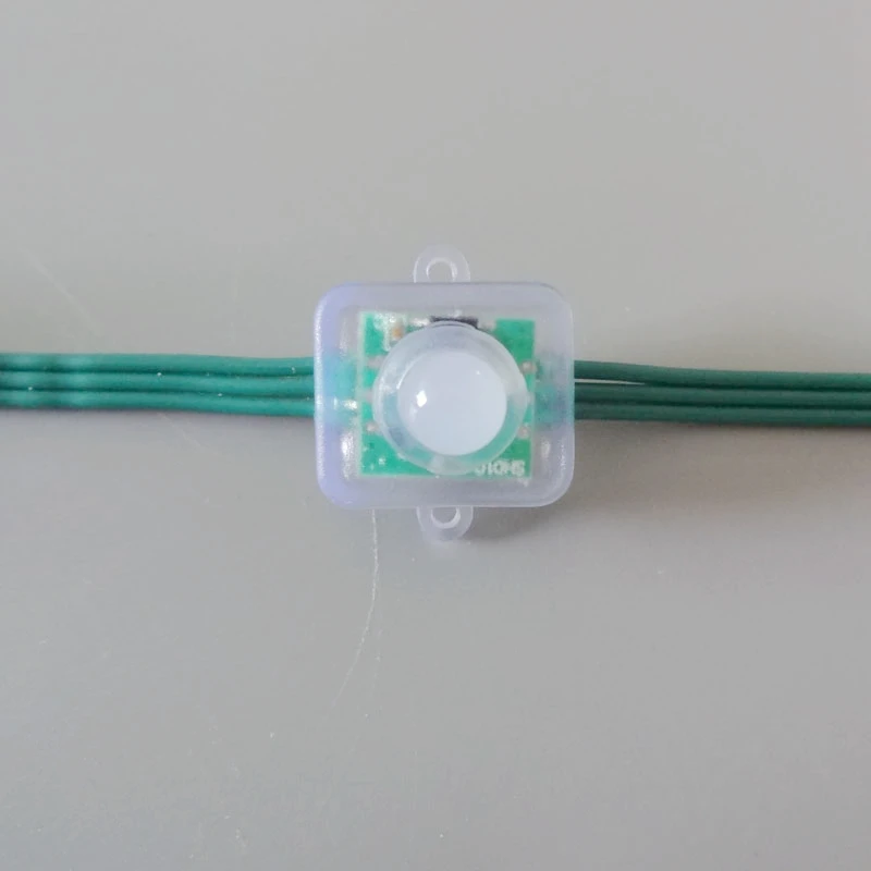 1000 шт 12 мм квадратный рассеянный цифровой RGB LED пиксели WS2811 IP68 DC5V | Лампы и