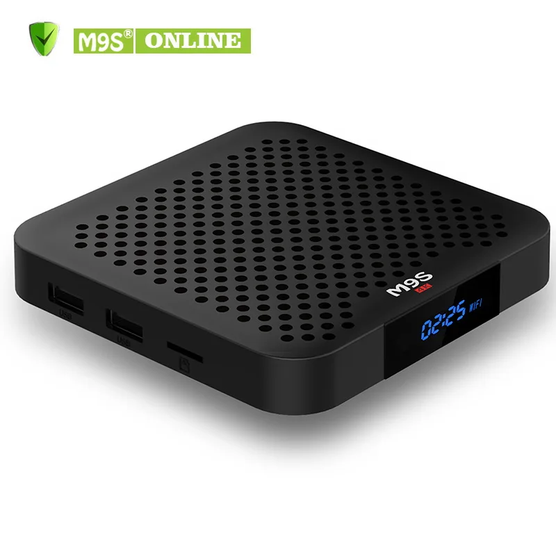 Android 7 1 ТВ коробка M9S W2 2 Гб 16 GB Amlogic S905W 4 ядра ГГц Wi Fi MINI PC Media Player K Smart IP лучше HK1 Max