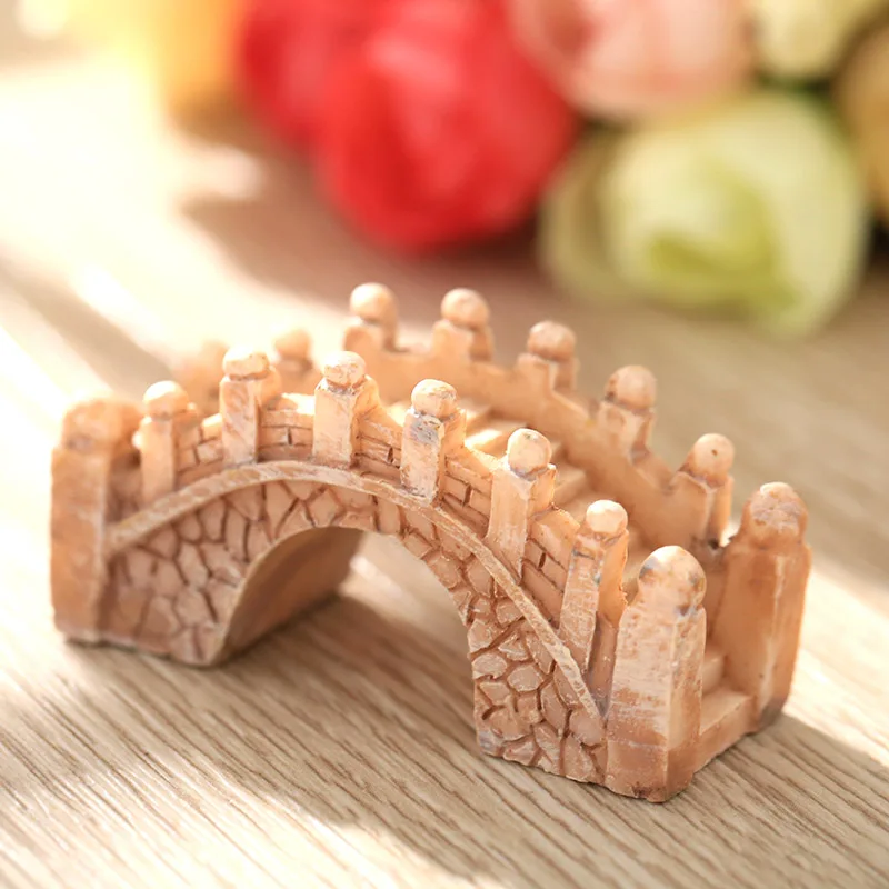 Landscape Aquarium Ornament Court BRIDGE Resin Decoration Creative Figurines | Дом и сад