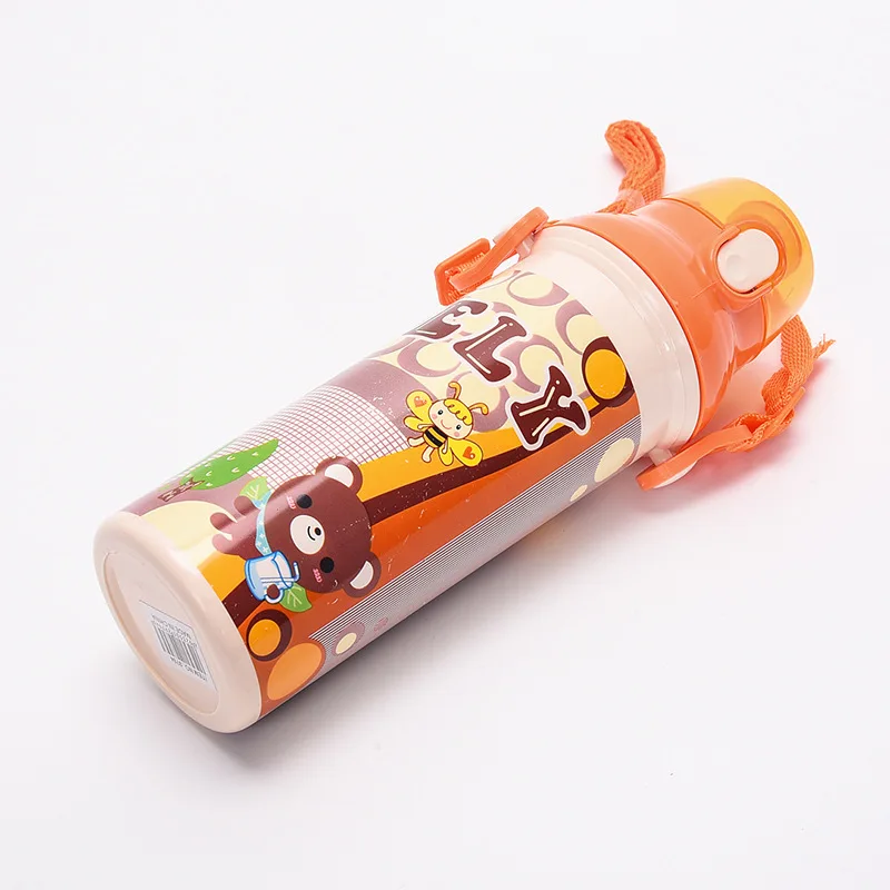 Детская водная бутылка 2017 года с милым ребенком для путешествий, портативная, безвредная для школьного питья.