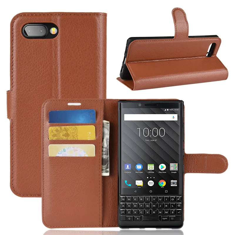 A. spanice для BlackBerry Key2 кошелек Флип кожаный чехол подставка держатель TPU Key 2 BBF100