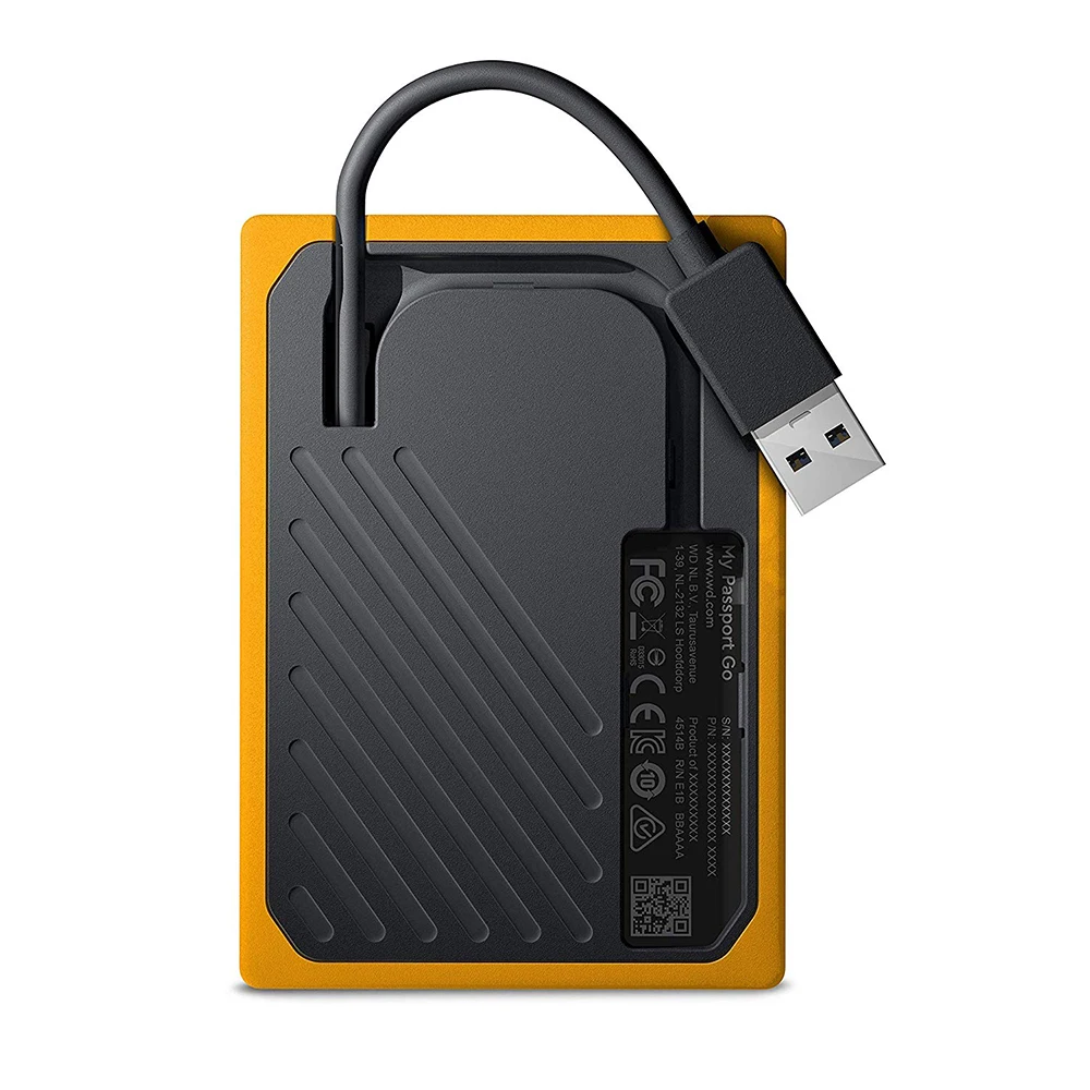 Портативный внешний накопитель Western Digital My Passport Go 500 Гб ТБ SSD янтарный USB 3 1