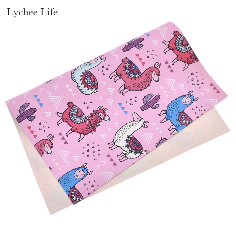 Lychee Life Cute A4 ткань из искусственной кожи с принтом кактуса А4 для рукоделия