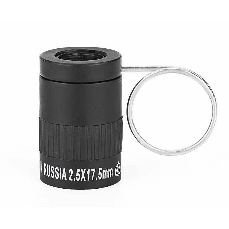 Black 2,5X17,5 Миниатюрный Мини карманный высокомощный монокулярный телескоп Карманный Брелок для улицы Кемпинг Охота туристические телескопы - Цвет: Black