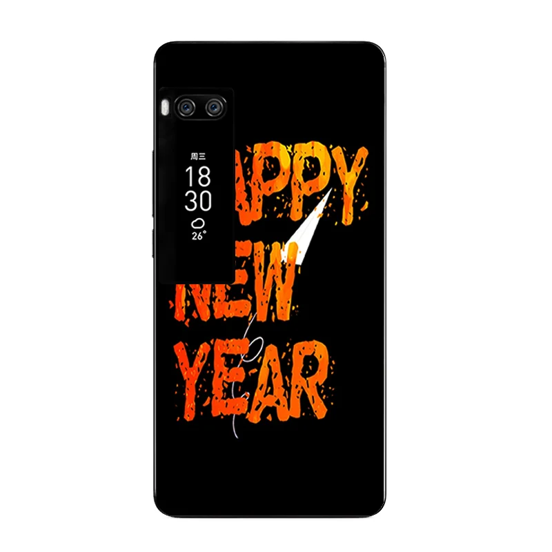 9188 13 Чехол для телефона Meizu Pro6 7 Plus, силиконовый чехол для Meizu MX4 Pro, прозрачный чехол для Meizu Pro5, чехол из ТПУ с рисунком нового года - Цвет: 9188 13