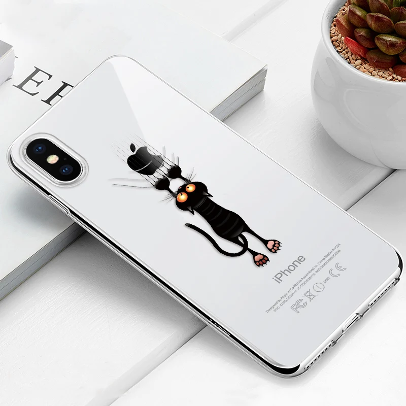 06 Мягкий силиконовый чехол для iPhone 6 6S Plus 7 8 Plus XR XS X 10 5 5S SE милый мультяшный Мягкий ТПУ чехол для телефона для iPhone Xr Xs max Coque - Цвет: 06
