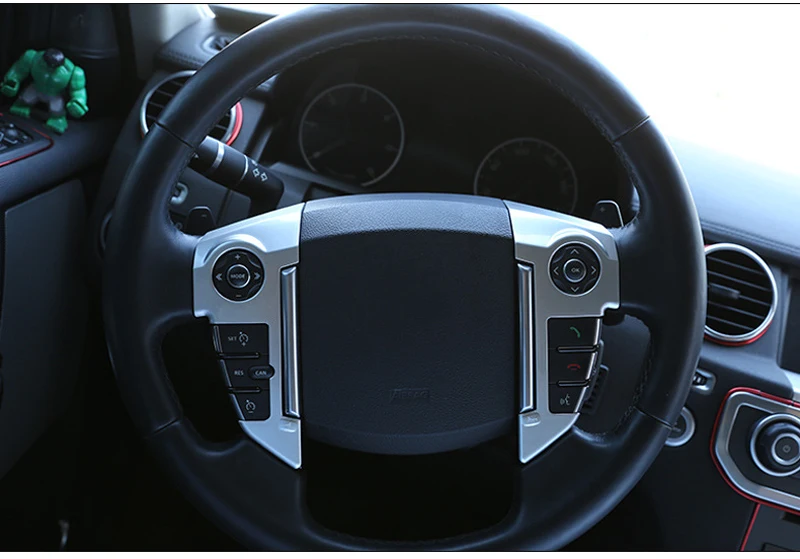 ABS Хромированная накладка на руль для Land Rover Range Rover Sport L320 2010 2011 2012 2013 аксессуары для интерьера