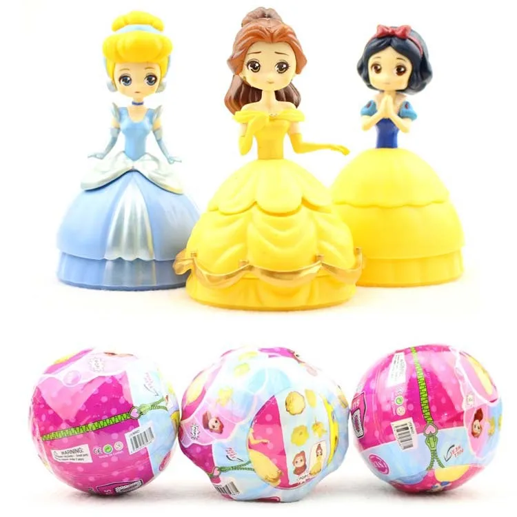 Лучшие продажи 3 красные куклы машина замок принцесса таинственный гашапон