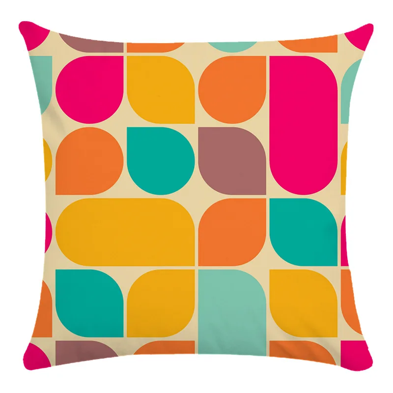 Модные декоративные подушки с геометрическим абстрактным узором для автомобиля