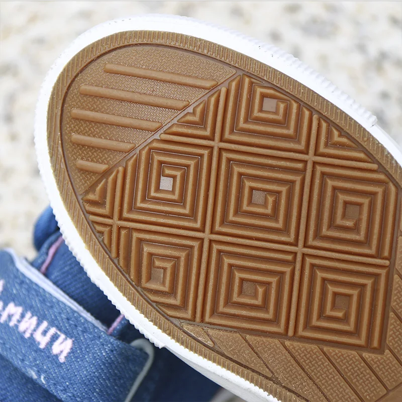MMnun 3=2 Denim Shoes Girls With Rabbit Sneakers For Children Breathable Toddler Girl Size 26-31 ML1808 | Детская одежда и обувь