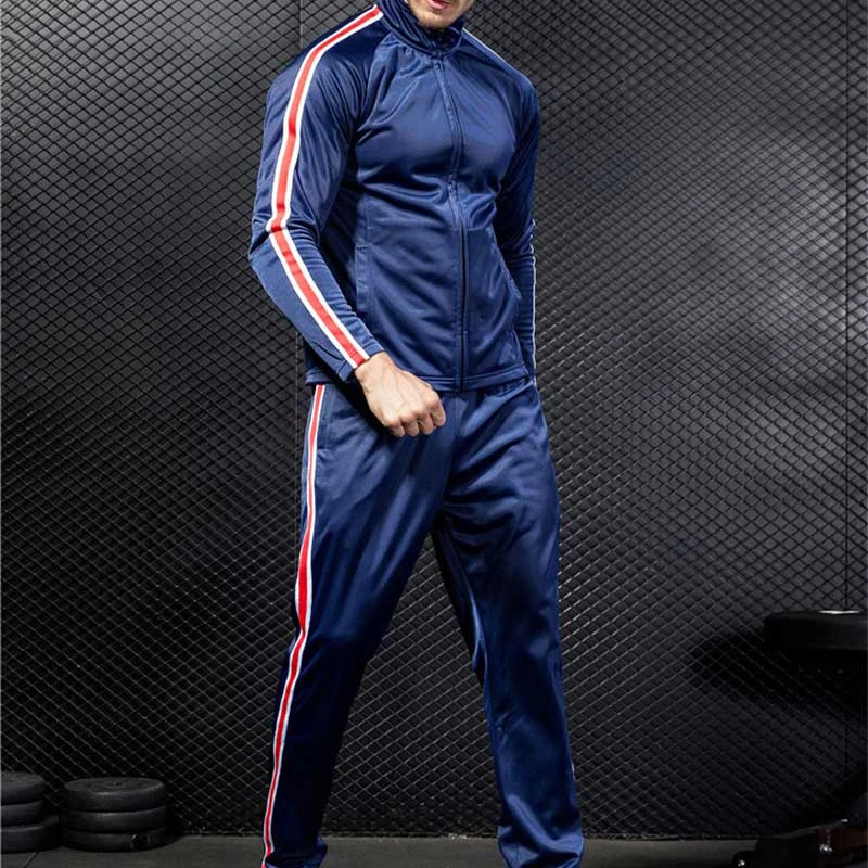 Комплект мужской спортивный компрессионный для фитнеса зимы весна-осень 2018 -