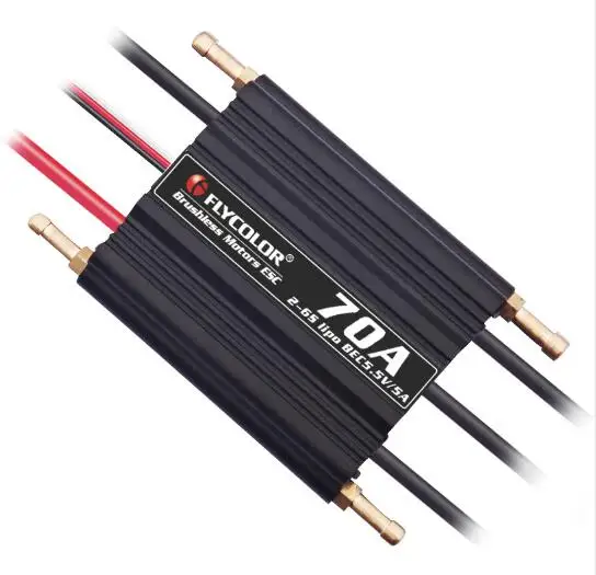 70A Flycolor 50A/70A/90A/120A/150A регулятор скорости бесщеточный ESC Поддержка 2-6S BEC 5,5 V/5A для модели корабля RC лодки - Цвет: 70A